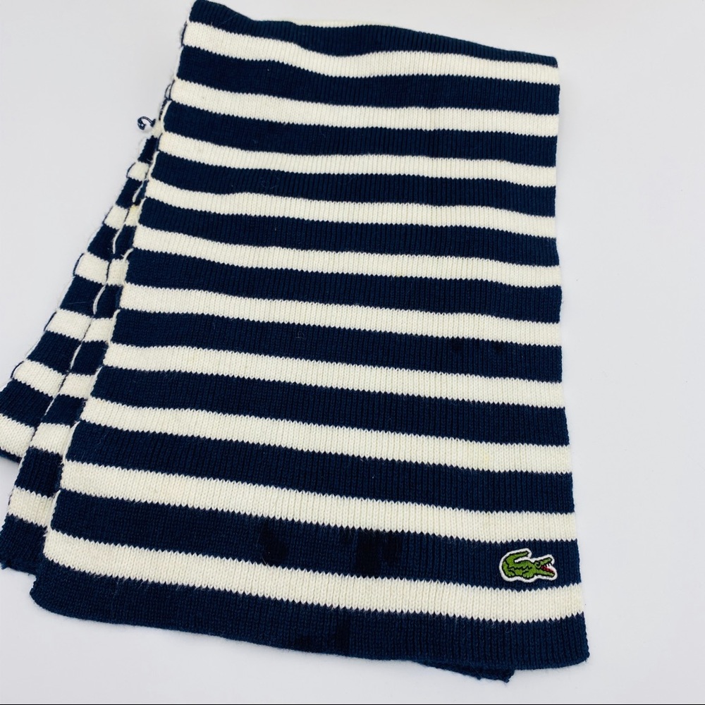 Boy's Striped Lacoste Scarf